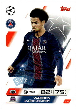 Warren Zaire-Emery Paris Saint-Germain Topps Match Attax UEFA Club Competitions 2025/26 #235