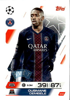 Ousmane Dembele Paris Saint-Germain Topps Match Attax UEFA Club Competitions 2025/26 #242