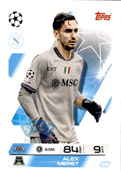 Alex Meret SSC Napoli Topps Match Attax UEFA Club Competitions 2025/26 #245
