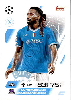 Andre-Frank Zambo Anguissa SSC Napoli Topps Match Attax UEFA Club Competitions 2025/26 #249