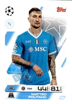 Matteo Politano SSC Napoli Topps Match Attax UEFA Club Competitions 2025/26 #252
