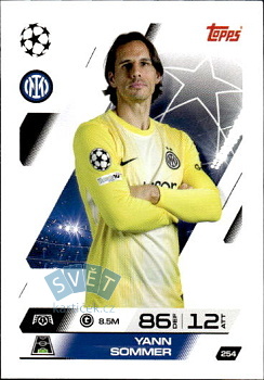 Yann Sommer Internazionale Milano Topps Match Attax UEFA Club Competitions 2025/26 #254