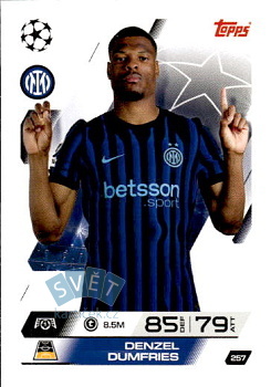 Denzel Dumfries Internazionale Milano Topps Match Attax UEFA Club Competitions 2025/26 #257