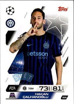 Hakan Calhano?lu Internazionale Milano Topps Match Attax UEFA Club Competitions 2025/26 #259