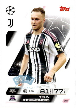 Teun Koopmeiners Juventus FC Topps Match Attax UEFA Club Competitions 2025/26 #267