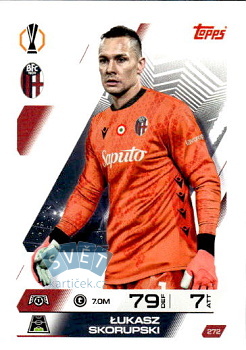 Lukasz Skorupski Bologna Topps Match Attax UEFA Club Competitions 2025/26 #272