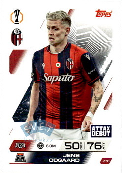 Jens Odgaard Bologna Topps Match Attax UEFA Club Competitions 2025/26 #276