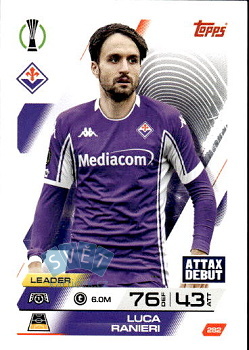 Luca Ranieri Fiorentina Topps Match Attax UEFA Club Competitions 2025/26 #282