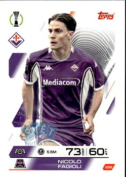 Nicolo Fagioli Fiorentina Topps Match Attax UEFA Club Competitions 2025/26 #286