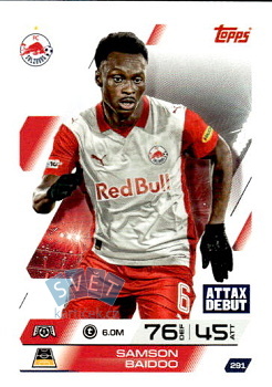 Samson Baidoo Red Bull Salzburg Topps Match Attax UEFA Club Competitions 2025/26 #291
