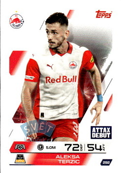 Aleksa Terzic Red Bull Salzburg Topps Match Attax UEFA Club Competitions 2025/26 #292