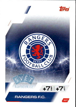 Team Badge Rangers FC Topps Match Attax UEFA Club Competitions 2025/26 #307