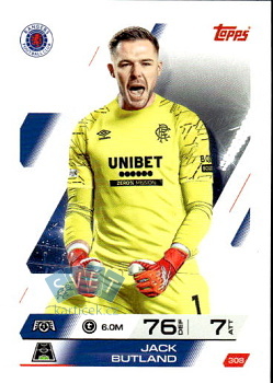 Jack Butland Rangers FC Topps Match Attax UEFA Club Competitions 2025/26 #308