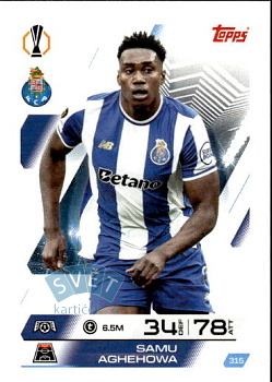 Samu Aghehowa FC Porto Topps Match Attax UEFA Club Competitions 2025/26 #315