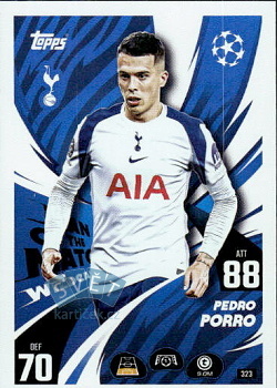 Pedro Porro Tottenham Hotspur Topps Match Attax UEFA Club Competitions 2025/26 Man of the Match Wildcard #323
