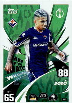 Dodo Fiorentina Topps Match Attax UEFA Club Competitions 2025/26 Man of the Match Wildcard #340