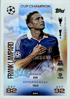Frank Lampard Chelsea Topps Match Attax UEFA Club Competitions 2025/26 Cup Champion #347
