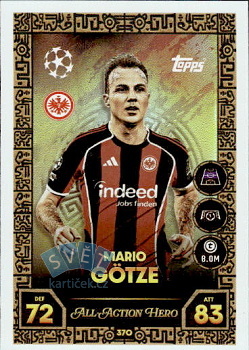 Mario Gotze Eintracht Frankfurt Topps Match Attax UEFA Club Competitions 2025/26 All-Action Hero #370