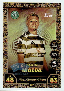 Daizen Maeda Celtic Glasgow Topps Match Attax UEFA Club Competitions 2025/26 All-Action Hero #377