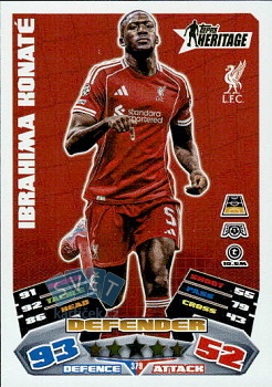 Ibrahima Konate Liverpool Topps Match Attax UEFA Club Competitions 2025/26 Heritage #379