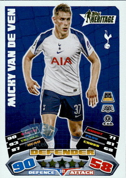 Micky van de Ven Tottenham Hotspur Topps Match Attax UEFA Club Competitions 2025/26 Heritage #382