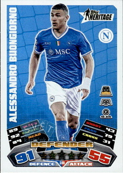 Alessandro Buongiorno SSC Napoli Topps Match Attax UEFA Club Competitions 2025/26 Heritage #386