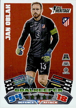 Jan Oblak Atletico Madrid Topps Match Attax UEFA Club Competitions 2025/26 Heritage #389