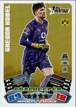 Gregor Kobel Borussia Dortmund Topps Match Attax UEFA Club Competitions 2025/26 Heritage #392