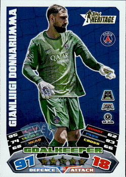 Gianluigi Donnarumma Paris Saint-Germain Topps Match Attax UEFA Club Competitions 2025/26 Heritage #393