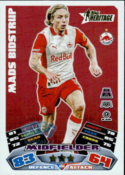 Mads Bidstrup Red Bull Salzburg Topps Match Attax UEFA Club Competitions 2025/26 Heritage #404