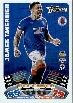 James Tavernier Rangers FC Topps Match Attax UEFA Club Competitions 2025/26 Heritage #405