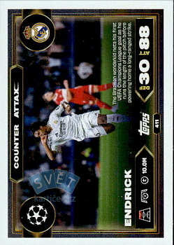 Endrick Real Madrid Topps Match Attax UEFA Club Competitions 2025/26 Counter Attax #411