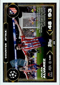 Julian Alvarez Atletico Madrid Topps Match Attax UEFA Club Competitions 2025/26 Counter Attax #412