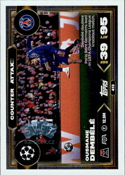 Ousmane Dembele Paris Saint-Germain Topps Match Attax UEFA Club Competitions 2025/26 Counter Attax #413