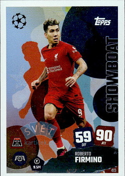 Robeto Firmino Liverpool Topps Match Attax UEFA Club Competitions 2025/26 Showboat #415