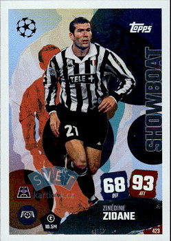 Zinedine Zidane Juventus FC Topps Match Attax UEFA Club Competitions 2025/26 Showboat #423