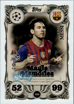 Lionel Messi FC Barcelona Topps Match Attax UEFA Club Competitions 2025/26 Magic Memories #430