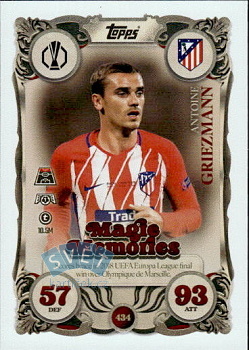 Antoine Griezmann Atletico Madrid Topps Match Attax UEFA Club Competitions 2025/26 Magic Memories #434