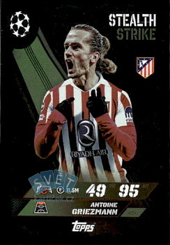 Antoine Griezmann Atletico Madrid Topps Match Attax UEFA Club Competitions 2025/26 Stealth Strike #450