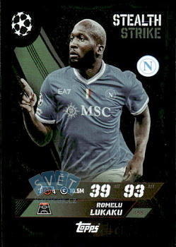 Romelu Lukaku SSC Napoli Topps Match Attax UEFA Club Competitions 2025/26 Stealth Strike #455