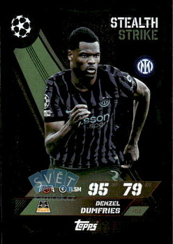 Denzel Dumfries Internazionale Milano Topps Match Attax UEFA Club Competitions 2025/26 Stealth Strike #456