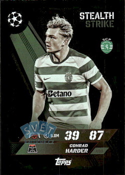 Conrad Harder Sporting CP Topps Match Attax UEFA Club Competitions 2025/26 Stealth Strike #459