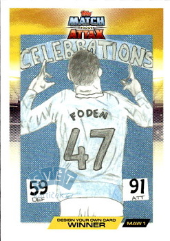 Phil Foden Manchester City Topps Match Attax UEFA Club Competitions 2025/26 Match Attax Card Winner #MAW
