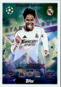 Endrick Real Madrid Topps Match Attax UEFA Club Competitions 2025/26 Starboy Limited Edition #LE10
