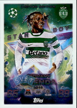 Geovany Quenda Sporting CP Topps Match Attax UEFA Club Competitions 2025/26 Starboy Limited Edition #LE11
