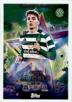 Arne Engels Celtic Glasgow Topps Match Attax UEFA Club Competitions 2025/26 Starboy Limited Edition #LE12