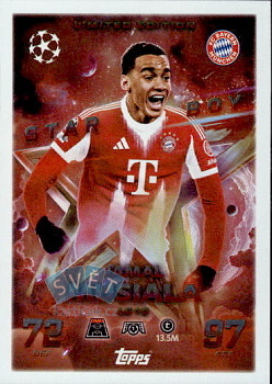 Jamal Musiala Bayern Munchen Topps Match Attax UEFA Club Competitions 2025/26 Starboy Limited Edition #LE15