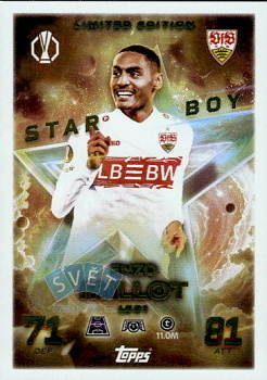 Enzo Millot VfB Stuttgart Topps Match Attax UEFA Club Competitions 2025/26 Starboy Limited Edition #LE21
