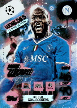 Romelu Lukaku SSC Napoli Topps Match Attax UEFA Club Competitions 2025/26 Worldies Limited Edition - Global Goalscorers #WLE6
