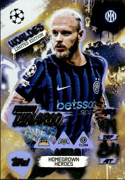 Federico Dimarco Internazionale Milano Topps Match Attax UEFA Club Competitions 2025/26 Worldies Limited Edition - Homegrown Heroes #WLE9